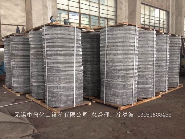 不锈钢丝网波纹填料 丝网填料 丝网波纹填料