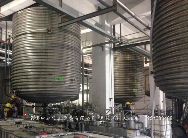 外盘半管加热反应釜 内盘管加热反应釜