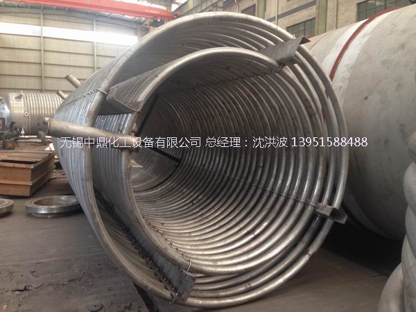 外盘半管加热反应釜 内盘管加热反应釜